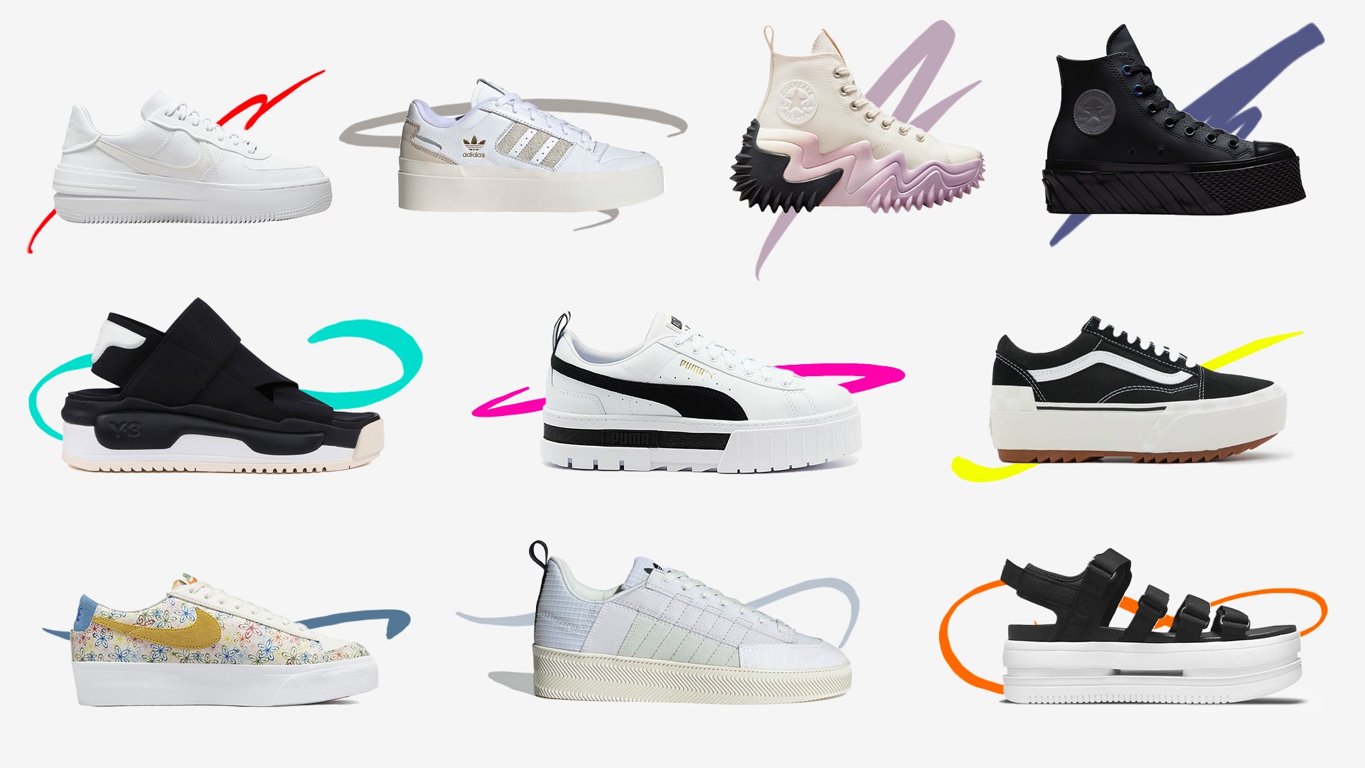 Best 10 Platform Sneakers to Wear at Festivals – Summer 2022
